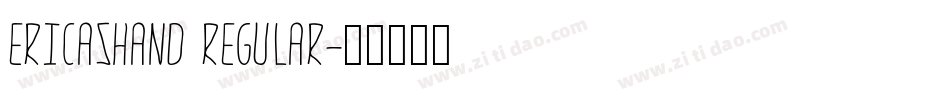 EricasHand Regular字体转换